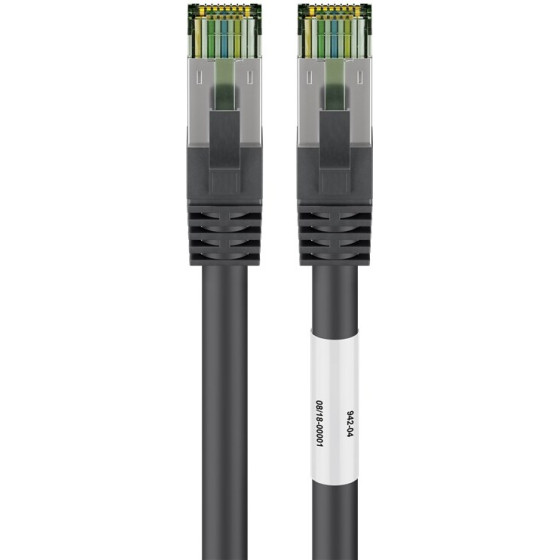 Goobay Cat 8.1 Patch Cord, S/Ftp (PiMF), Black - (66719)