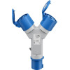 Goobay Cee Adapter, Cee Plug To 2x Cee Coupler - (76236)