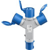 Goobay Cee Adapter, Cee Plug To 3x Cee Coupler - (76237)