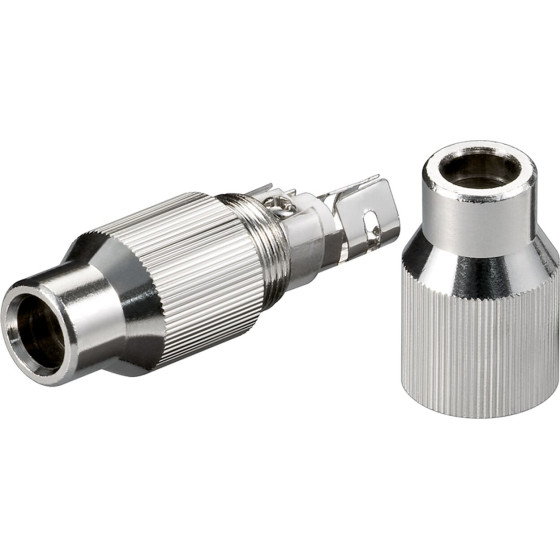 Goobay Coaxial Cable Connector With Screw Fixing (10 pcs) - (12418)