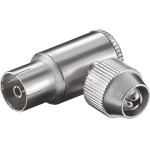 Goobay Coaxial Right-Angle Coupling With Screw Fixing (10 pcs) - (11488)