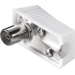 Goobay Coaxial Right-Angle Coupling With Screw Fixing (10 pcs) - (11505)