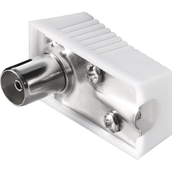 Goobay Coaxial Right-Angle Coupling With Screw Fixing (10 pcs) - (11505)