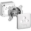 Goobay Complete Set: 3-Hole Antenna Stub/End Socket - (68852)
