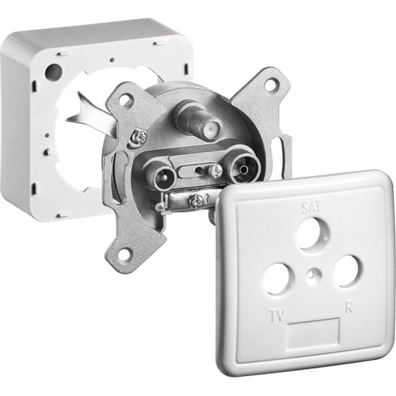 Goobay Complete Set: 3-Hole Antenna Stub/End Socket - (68852)