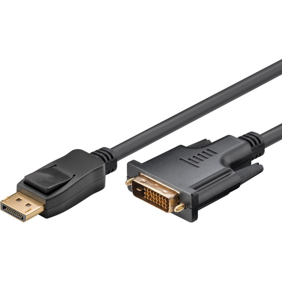 Goobay DisplayPort(TM)/DVI-D Adapter Cable 1.2, gold-Plated - (51960)