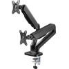 Goobay Double Monitor Mount With Gas Spring, Black - (58531)