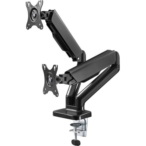Goobay Double Monitor Mount With Gas Spring, Black - (58531)