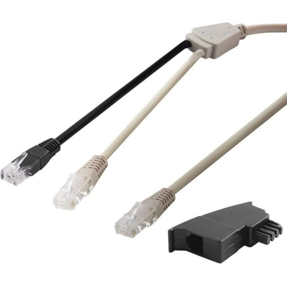 Goobay Dsl Y Distributor/Adapter (RJ45/TAE) Cable Set - (95286)