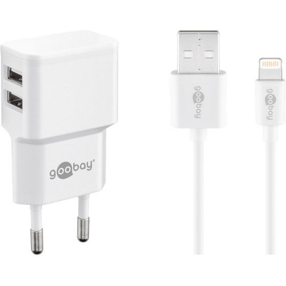 Goobay Dual Apple Lightning Charger Set (12 W) - (44979)