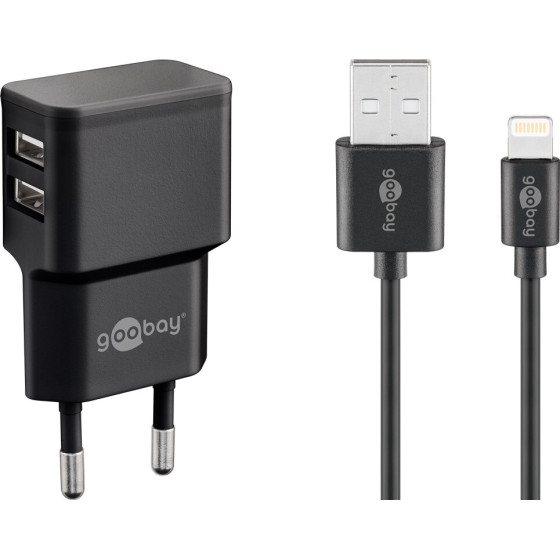 Goobay Dual Apple Lightning Charger Set (12 W) - (44995)