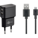 Goobay Dual Micro Usb Charger Set (12 W) - (44984)