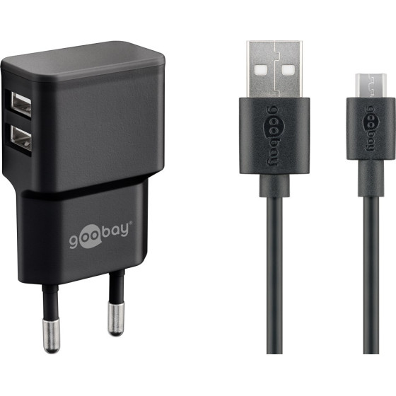 Goobay Dual Micro Usb Charger Set (12 W) - (44984)
