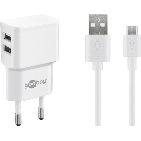 Goobay Dual Micro Usb Charger Set (12 W) - (44985)