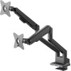 Goobay Dual Monitor Mount With Gas Spring, Black - (70814)