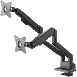 Goobay Dual Monitor Mount With Gas Spring, Black - (70814)