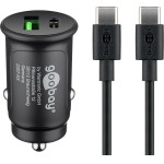 Goobay Dual Usb Car Fast Charging Set USB-C(TM) (27 W) - (72165)