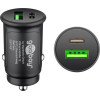 Goobay Dual-Usb Auto Fast Charger USB-C(TM) Pd (Power Delivery) (30 W) - (55634)