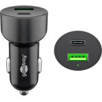 Goobay Dual-Usb Auto Fast Charger USB-C(TM) Pd (Power Delivery) (48 W) - (39908)