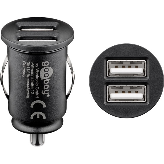 Goobay Dual-Usb Car Charger (24 W) - (71897)