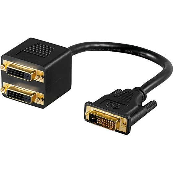 Goobay Dvi Adapter Cable, gold-Plated - (68740)