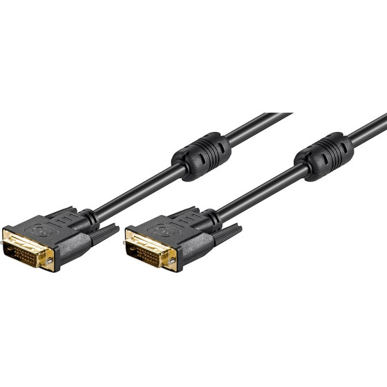 Goobay DVI-D Full Hd Cable Dual Link, gold-Plated - (93109)