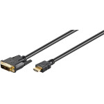 Goobay DVI-D/HDMI(TM) Cable, gold-Plated - (51881)