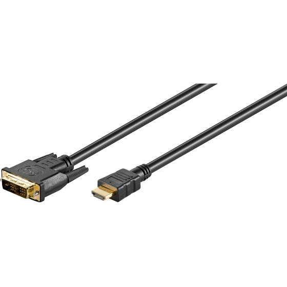 Goobay DVI-D/HDMI(TM) Cable, gold-Plated - (51881)