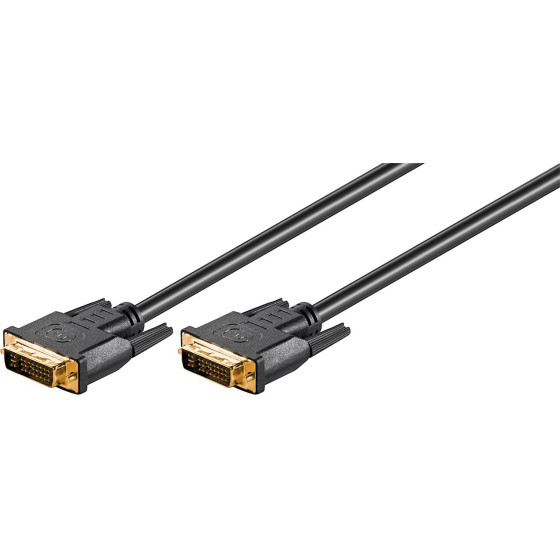 Goobay DVI-I Full Hd Cable Dual Link, gold-Plated - (69203)