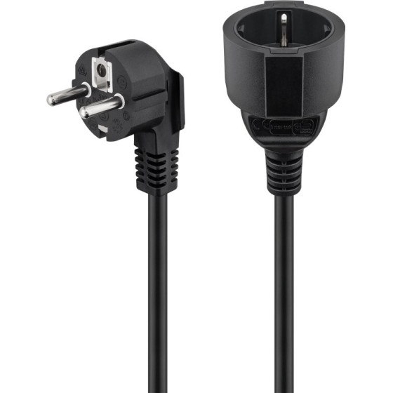 Goobay Extension Lead Earth Contact, 10 m, Black, (3*1.5 mm�) - (93095)