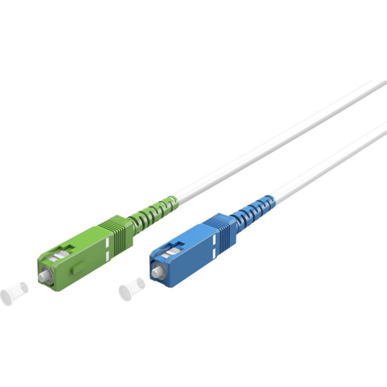 Goobay Fibre-Optic Cable (FTTH), Singlemode (OS2) White,(Simplex) - (59617)