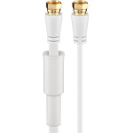 Goobay Flat Sat Antenna Cable (80 dB), Double Shielded, Weather Protected - (67298)