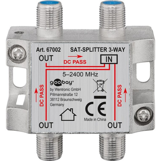 Goobay Sat Distributor, 3-Way - (67002)