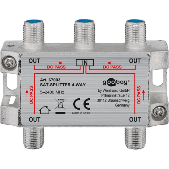 Goobay Sat Distributor, 4-Way - (67003)