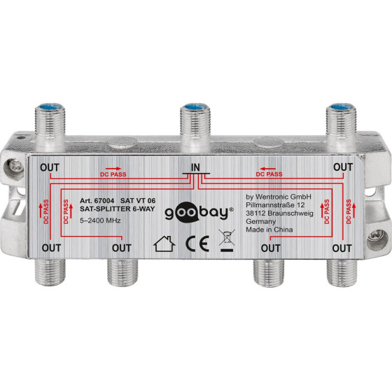 Goobay Sat Distributor, 6-Way - (67004)