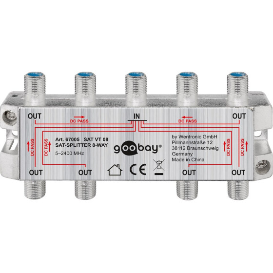 Goobay Sat Distributor, 8-Way - (67005)