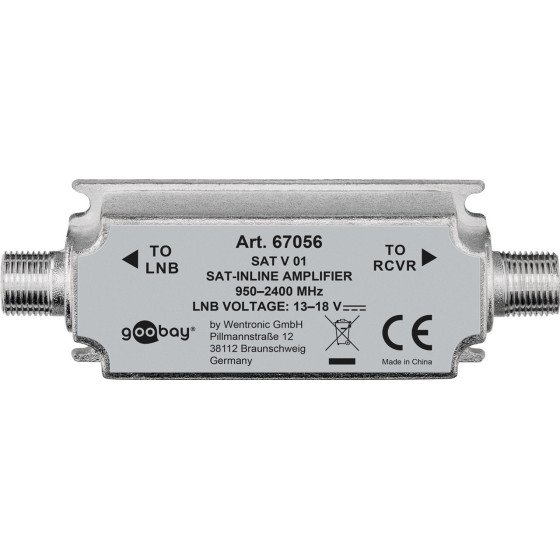 Goobay Sat Inline Amplifier 950 Mhz - 2400 Mhz - (67056)