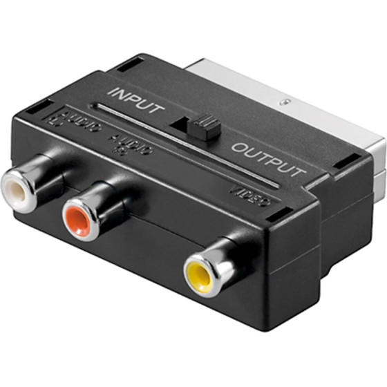 Goobay Scart To Composite Audio/Video Adapter, IN/Out - (50122)