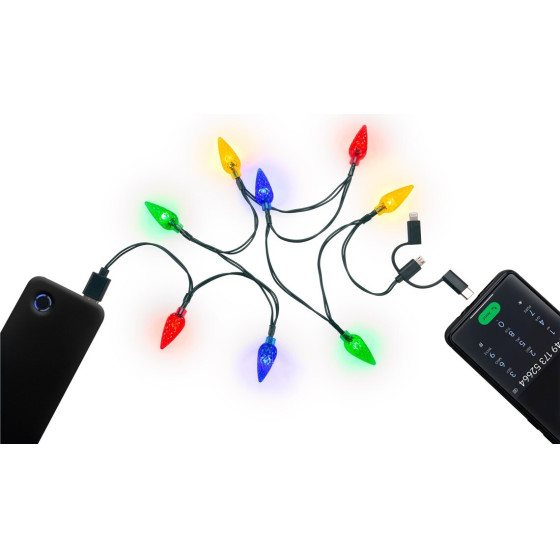 Goobay Smartphone Usb Charging Cable With Led Lights - (60339)