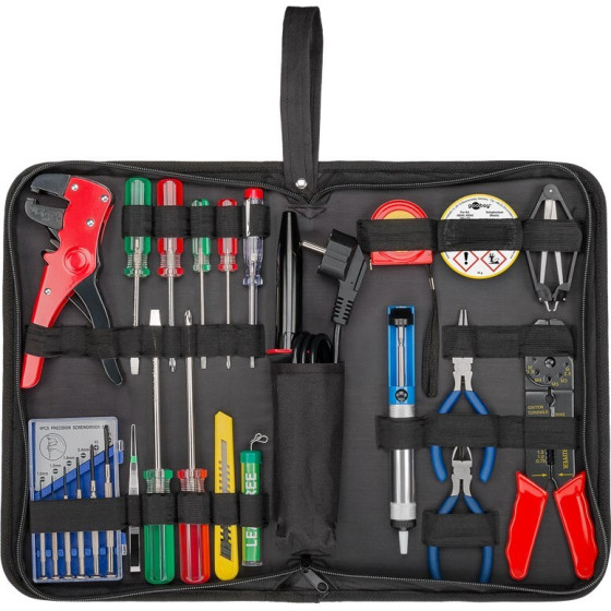Goobay Soldering Set And Tool Set In Handy Bag, 20 Pcs - (45243)