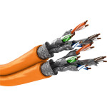 Goobay Cat 7A Duplex Network Cable, S/Ftp (PiMF), Orange - (91891)