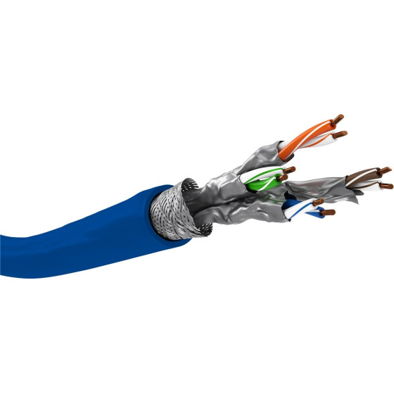 Goobay Cat 7A Network Cable, S/Ftp (PiMF), Blue - (75715)