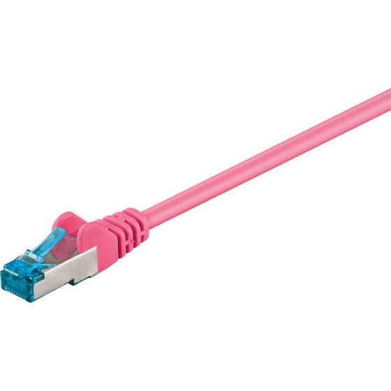 Goobay CAT 6 A Patch Cable, S/FTP (PiMF), magenta 15 m - (94144)