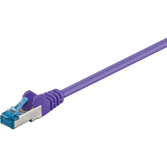 Goobay Cat 6A Patch Cable, S/Ftp (PiMF), Violet - (94155)