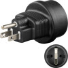 Goobay Travel Adapter Europe To USA/Japan, Black - (95308)