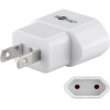 Goobay Travel Adapter Europlug To USA/Japan, White - (45345)