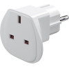 Goobay Travel Adapter Uk To Europe, White - (94270)