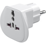 Goobay Travel Adapter World To Europe, White - (94026)