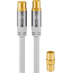 Goobay Tv Antenna Cable (135 dB), 4x Shielded - (70319)