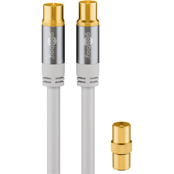 Goobay Tv Antenna Cable (135 dB), 4x Shielded - (70319)